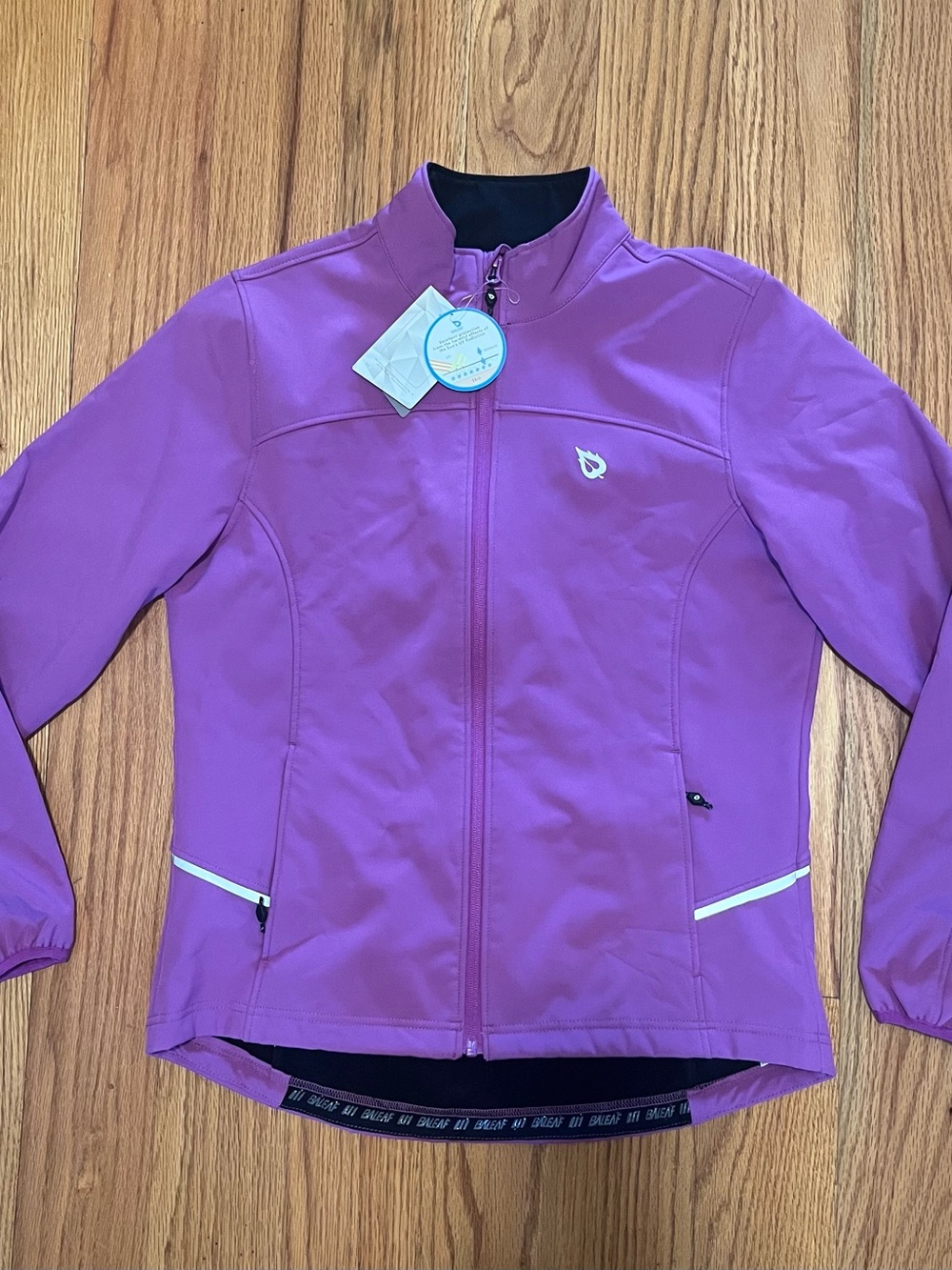 Baleaf Purple Women's Softshell Jacket with Black Interior